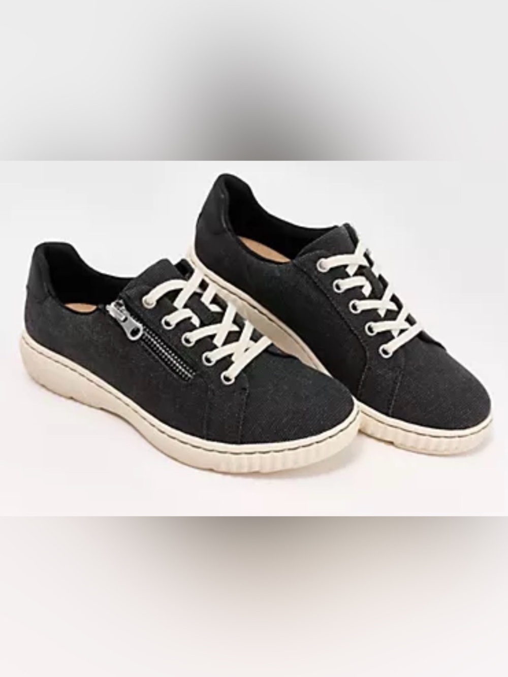 Clarks Caroline Echo Sneaker, 9, Black